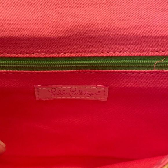 Vintage 2012 Lilly Pulitzer Spring Fling Clutch Multi Zig Zag - Picture 6 of 6